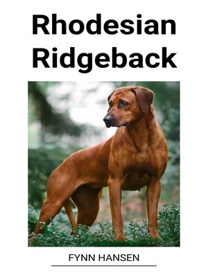 cover image of Rhodesian Ridgeback
